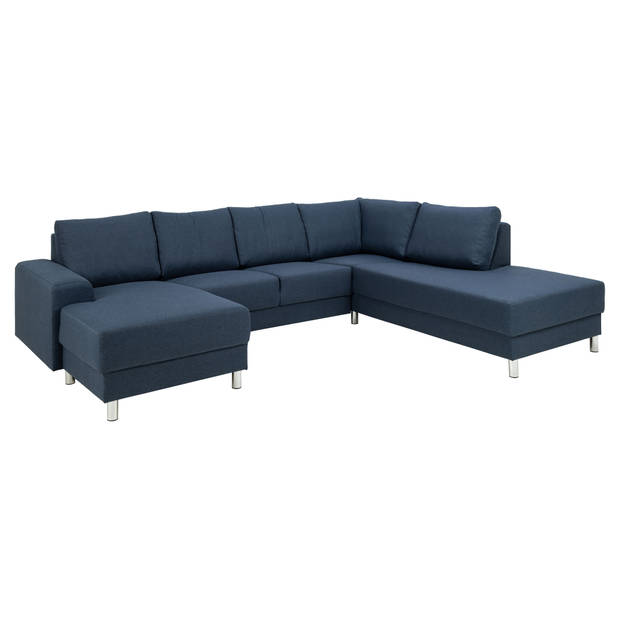 Calverton hoekbank chaise longue links gericht donkerblauw.