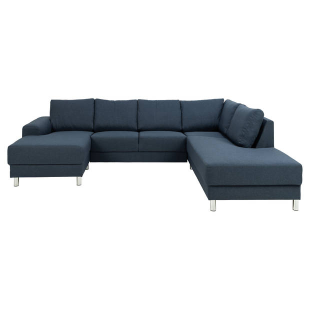 Calverton hoekbank chaise longue links gericht donkerblauw.