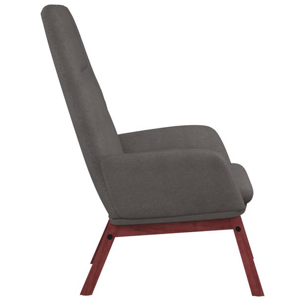 The Living Store Relaxstoel - Comfort - Stoelen - 70 x 77 x 94 cm - Lichtgrijs