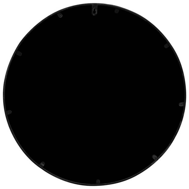 vidaXL Tuinspiegel rond 40x3 cm ijzer zwart