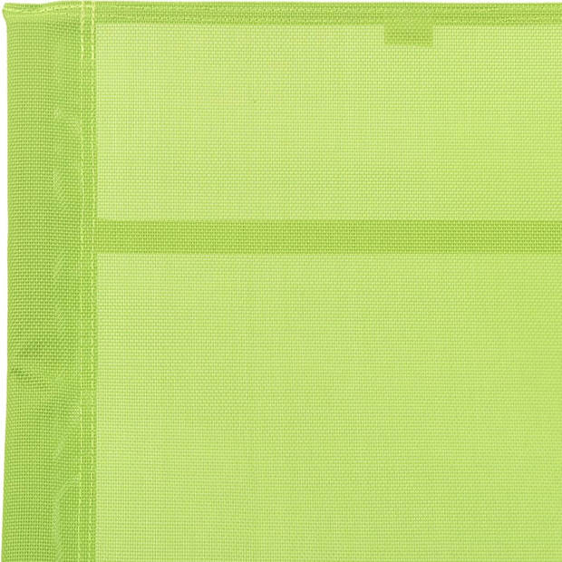 The Living Store Ligstoel Groen - Staal en textileen - 145 x 57 x 83 cm - Inclusief zijvak - Weerbestendig