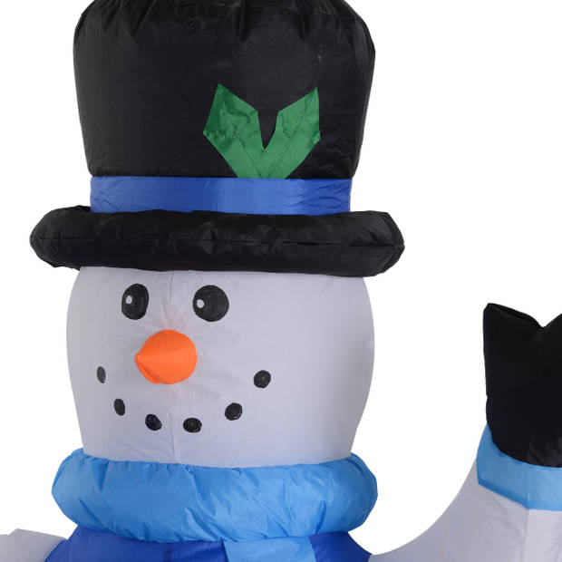 Opblaasbare sneeuwman - Sneeuwman - Sneeuwpop - Familie - Kerstversiering - Kerst - Kerstverlichting buiten - Kerstve...