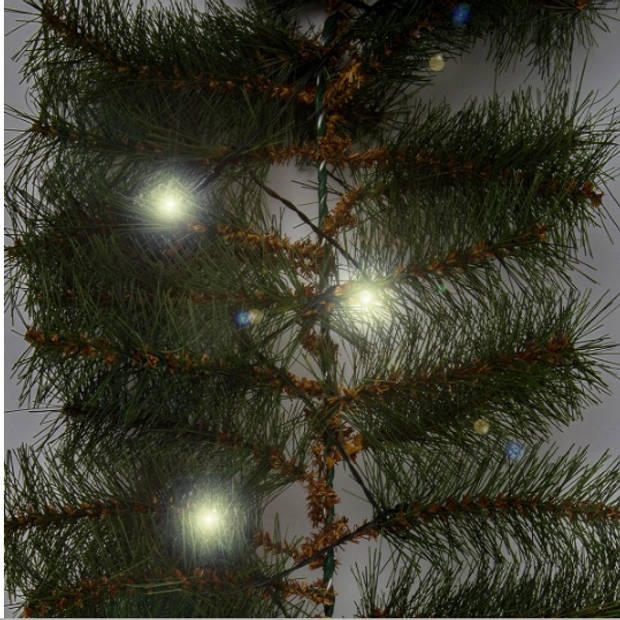Guirlande met verlichting - Zwaardere kwaliteit - Guirlande - Kerstguirlande - Kerstverlichting - Kerstversiering - K...