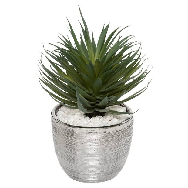 Atmosphera kunstplant in keramische pot 27 cm - Kunstplanten