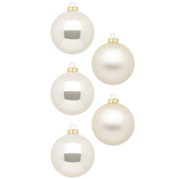 Christmas Goods Kerstballen - 20x - champagne - glans/ mat - 6cm - Kerstbal