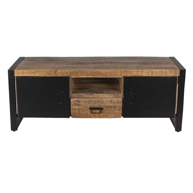 Clayre & Eef TV kast 140x40x55 cm Bruin Hout TV meubel Bruin TV meubel