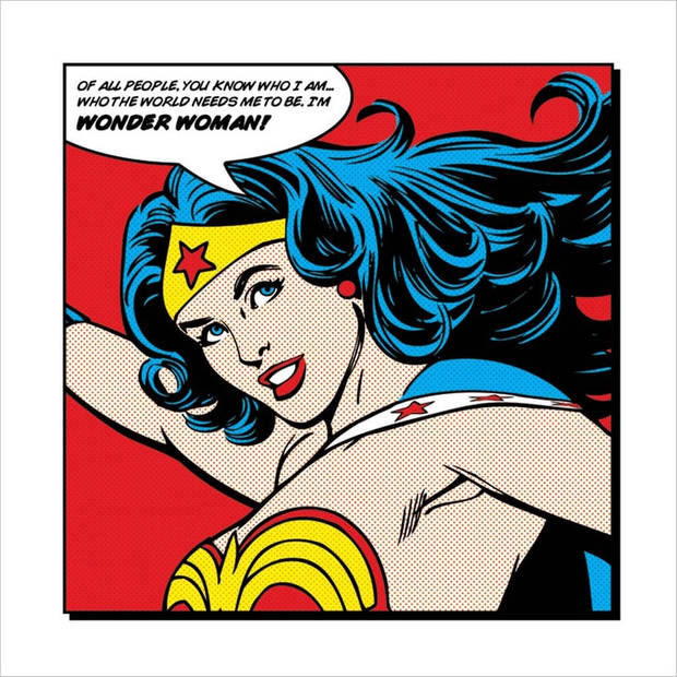 Kunstdruk Wonder Woman of all People 40x40cm