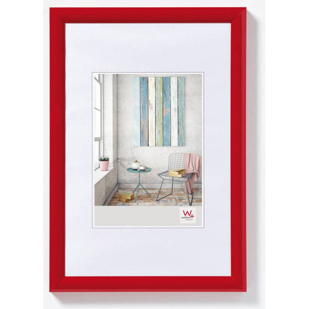 Fotolijst 10x15cm Rood - Kunststof - Tendstyle