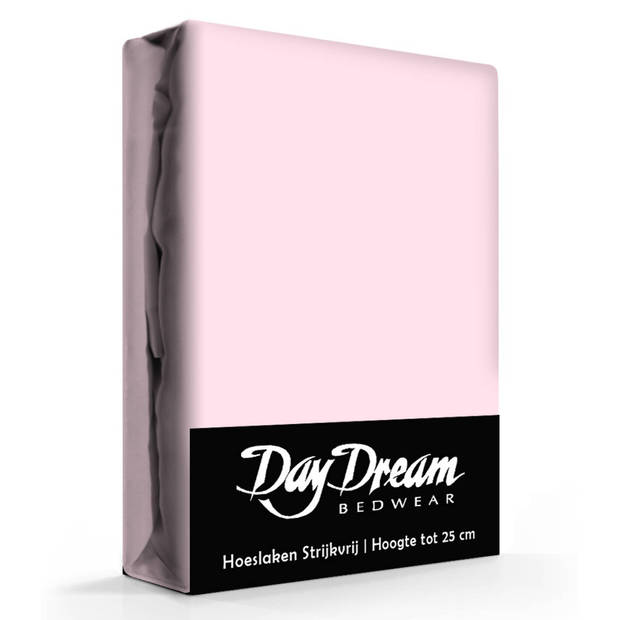 Day Dream Hoeslaken Katoen Roze-160 x 200 cm