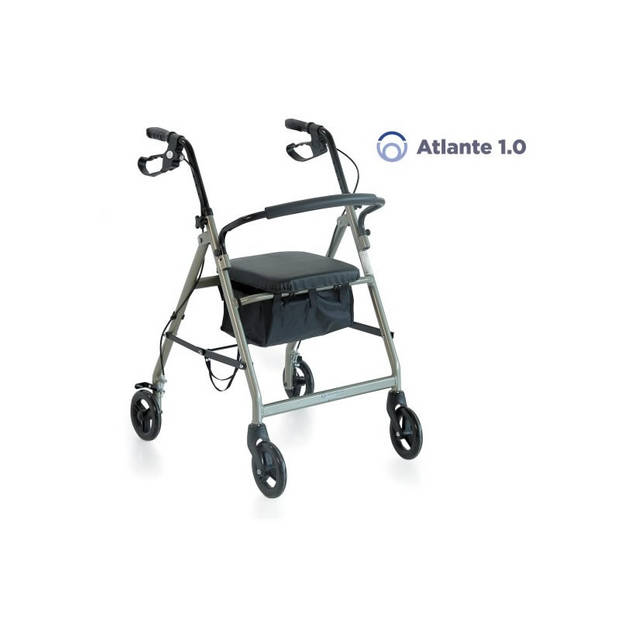 Moretti rollator met 4 wielen en een zitje