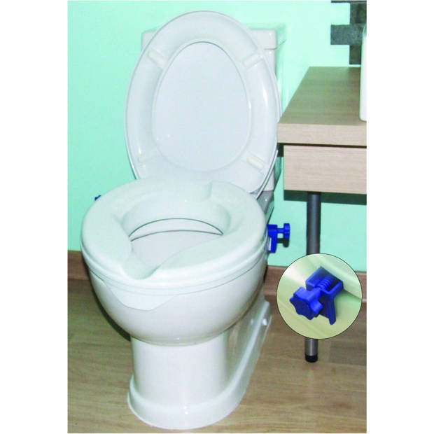 Aidapt toiletverhoger wit - 10 cm hoog