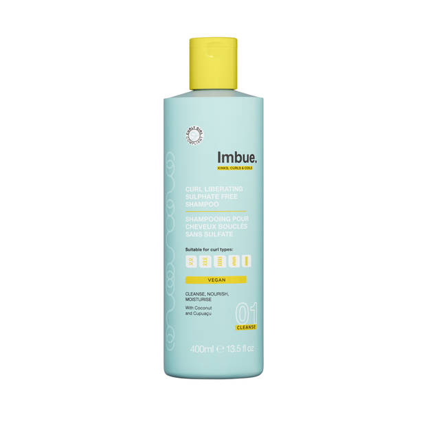 IMBUE. - Curl Liberating Shampoo - Sulfaatvrij - Voordeelverpakking - 2 x 400 ml