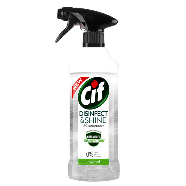 Cif Disinfect & Shine Original Desinfectie Spray - 6 x 500 ml - Voordeelverpakking