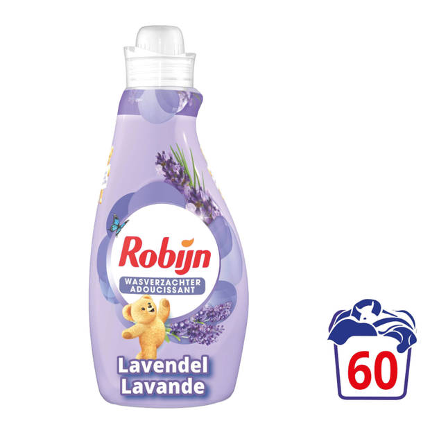 Robijn - Vloeibare Wasverzachter - Lavendel - Voordeelverpakking 6 x 60 wasbeurten