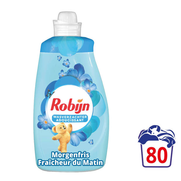 Robijn - Vloeibare Wasverzachter - Morgenfris - Voordeelverpakking 4 x 80 wasbeurten
