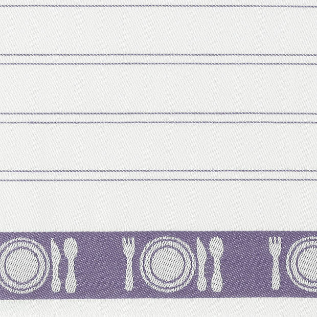 De Witte Lietaer Theedoek BML, Lavendel - 3 stuks - 65 x 65 cm - Katoen