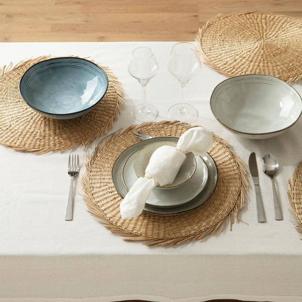 Ronde placemat raffia naturel 38 cm - Placemats