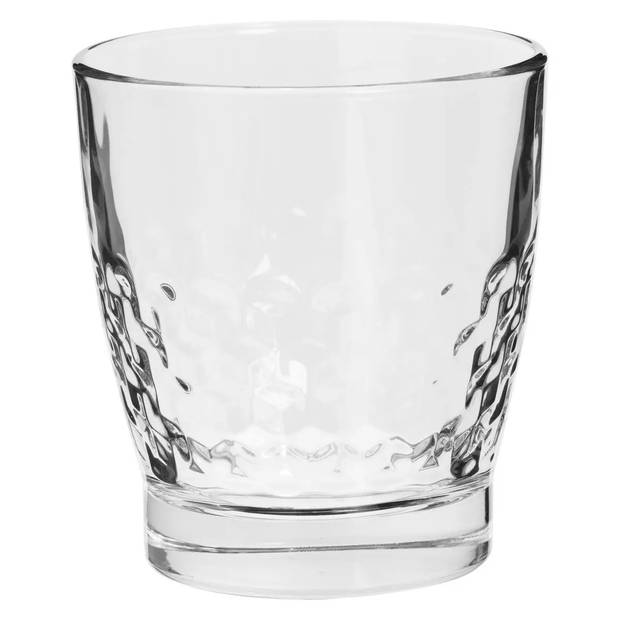 Set van 6x stuks water/sap glazen Pietr 310 ml van glas - Drinkglazen