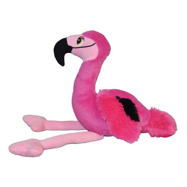 Pluche speelgoed knuffeldier Flamingo van 20 cm - Knuffeldier