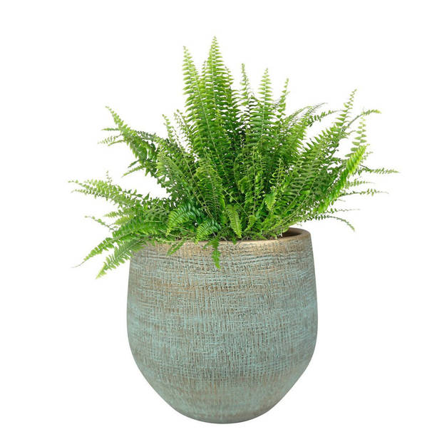 Steege Plantenpot - design look - blauw - 26 x 25 cm - Plantenpotten