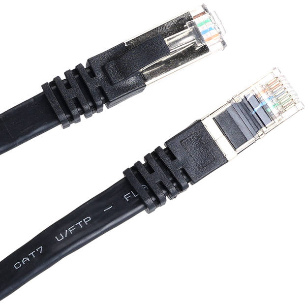 Netwerkkabel - Internetkabel - Patchkabel - Aigi Hatro - Cat7 UTP Kabel RJ45 - 10 Meter - Koper - Zwart