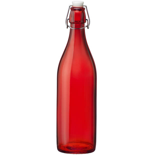 Sareva Beugelfles / Weckfles - Rood - 1 liter