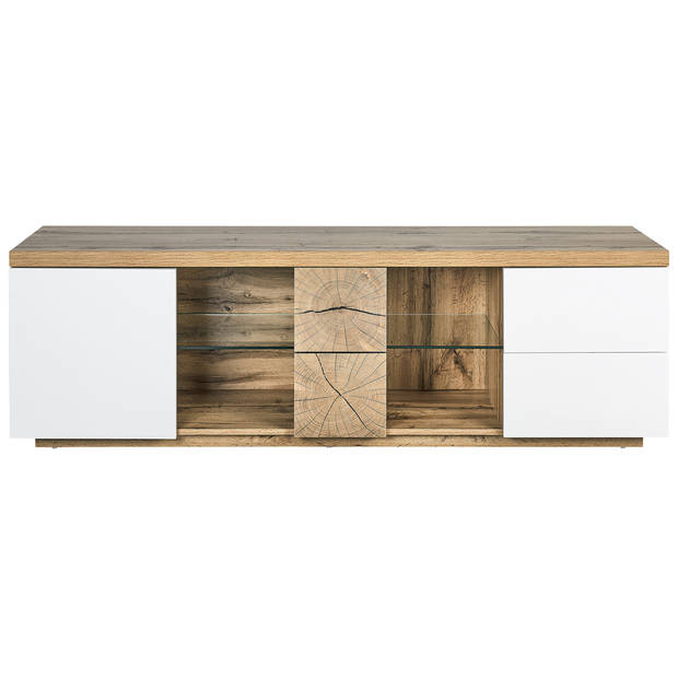 Beliani FARADA - TV-kast-Lichte houtkleur-MDF