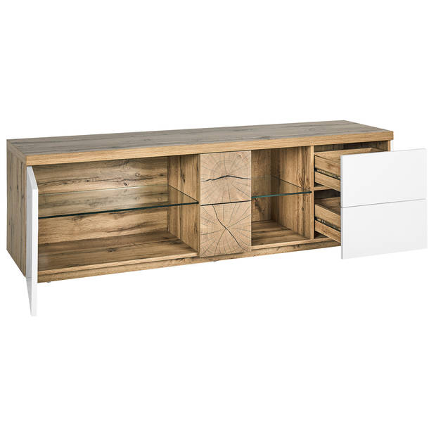 Beliani FARADA - TV-kast-Lichte houtkleur-MDF