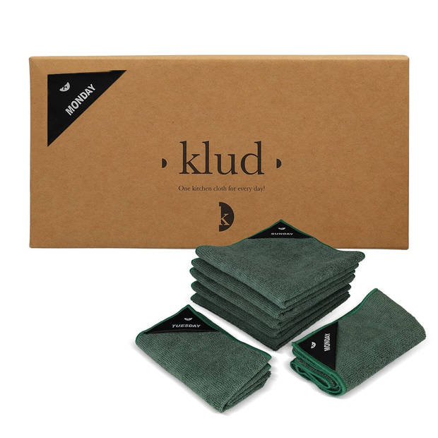 Klud Vaatdoekjes Oily Green 30 x 30 - 7 Stuks