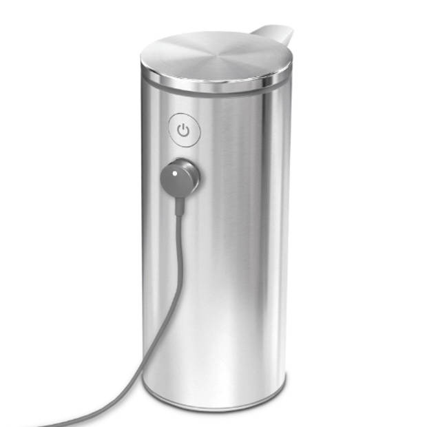 Simplehuman - Zeepdispenser met Sensor Oplaadbaar 266 ml - Roestvast Staal - Zilver