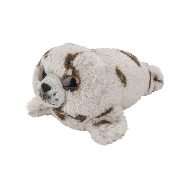 Pluche grijze Zeehond knuffeldier van 18 cm - Knuffel zeedieren