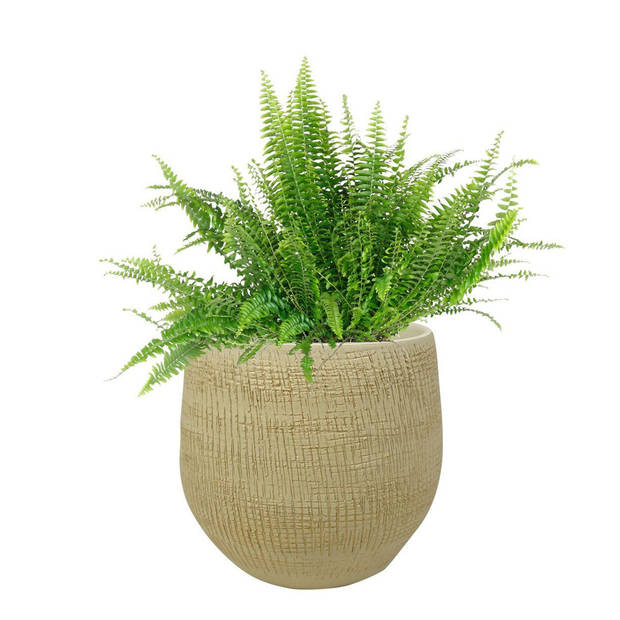 Steege Plantenpot - design look - zand kleurig - 31 x 28 cm - Plantenpotten