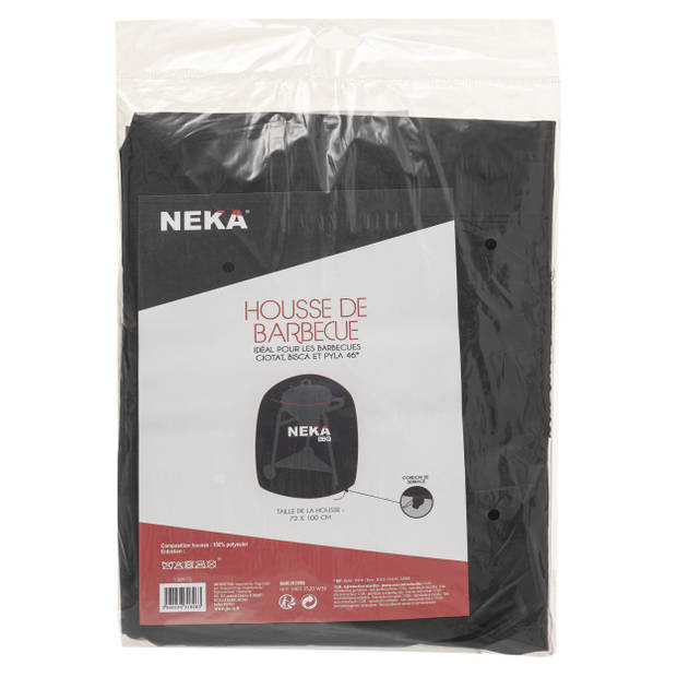 Neka Afdekhoes-beschermhoes - voor BBQ - zwart - 72 x 100 cm - Barbecuehoezen