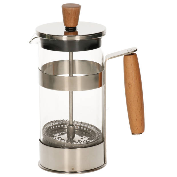 Cafetiere French Press koffiezetter bamboe 350 ml - Cafetiere