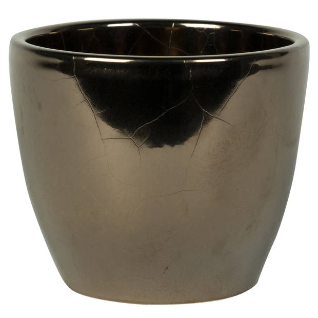 Ter Steege Bloempot - goud - Scandinavisch - keramiek - 15 x 12 cm - Plantenpotten