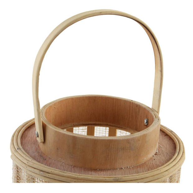 Houten kaarsenhouder / lantaarn bruin 33 cm - Lantaarns