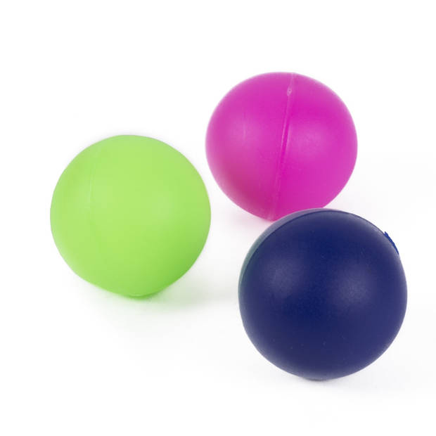 Blauw/witte beachball set buitenspeelgoed met extra balletjes - Beachballsets