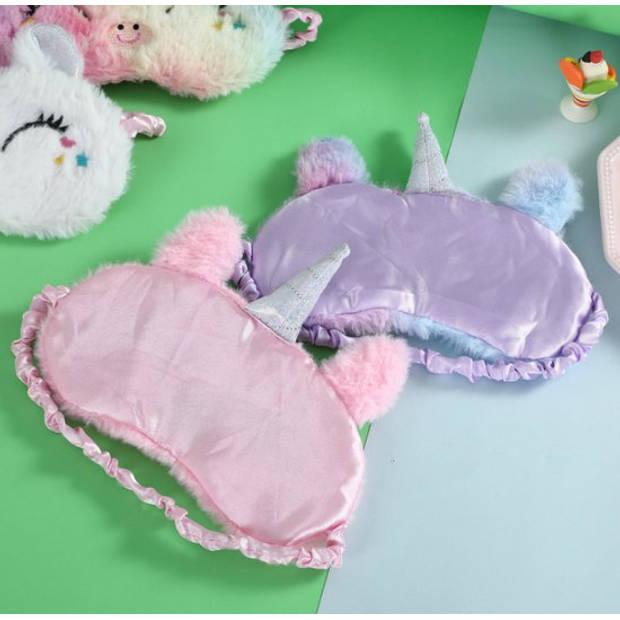 Slaapmasker Eenhoorn - Multi kleur - geschikt voor Kind vanaf 5 jaar