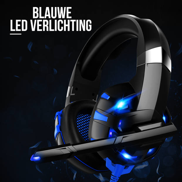 Strex Gaming Headset met Microfoon Blauw - PC + PS4 + PS5 + Xbox One + Xbox Series