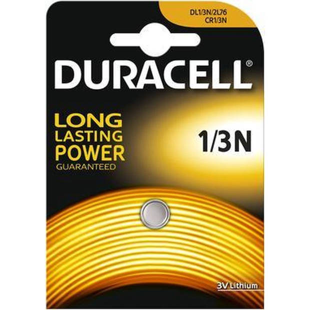 2 Stuks Duracell CR1/3 / 1/3N / 2L76 / DL1/3N / CR11108 / 2LR76 3V lithium knoopcel batterij
