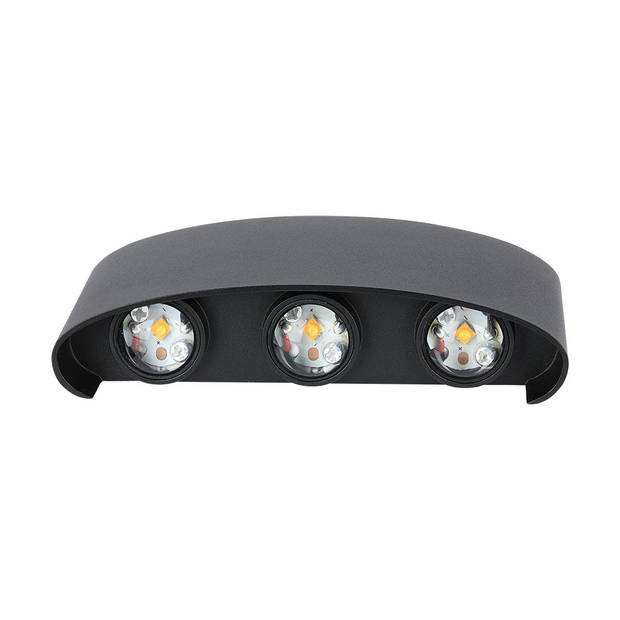 V-TAC VT-846-B-N LED wandlamp - Bridgelux - Zwart - IP65 - 5W - 630 Lumen - 3000K