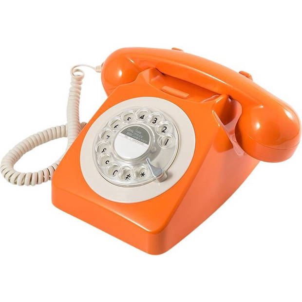 GPO 746 Draaischijf Telefoon - Aan te Sluiten op Modem - Oranje