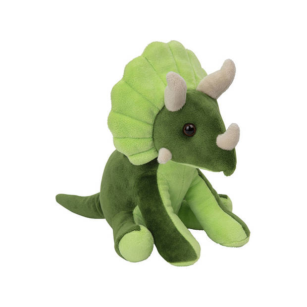 Pluche knuffel dinosaurus Triceratops van 20 cm - Knuffeldier