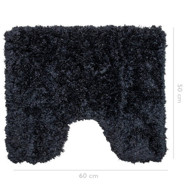 Wicotex Toiletmat Classic pure 50x60cm zwart