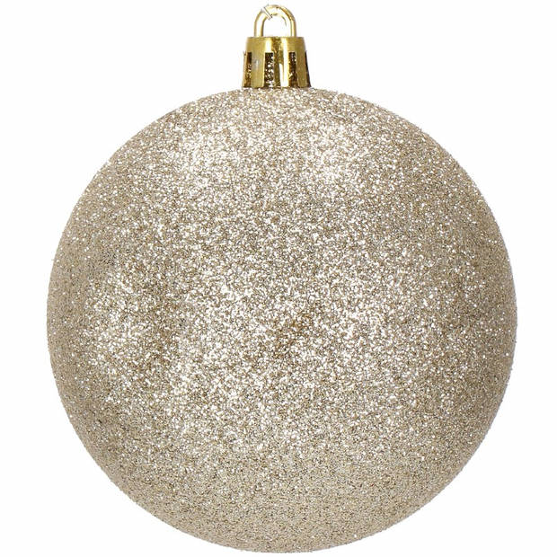 Kerstballen 30 Stuks 8 cm Beige/Goud Tinten