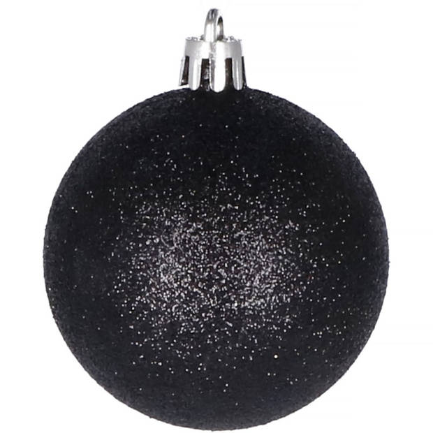 Kerstballen 20 Stuks 4 cm Zwart