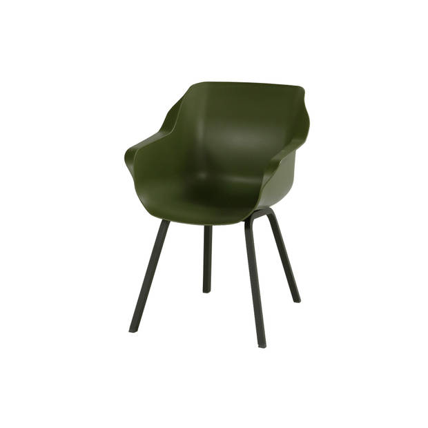 Hartman Sophie tuinstoel Moss Green/Rome grey 100 cm. - 5-delig