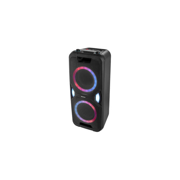 MEDION P61468 - Party box - Party Speaker met Microfon - Oplaadbare accu - Bluetooth - Karaoke - LED Lichteffecten- 2 x