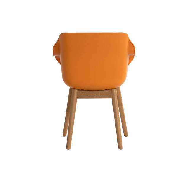 Hartman Sophie Studio dining armstoel - Indian Orange - Teak poot