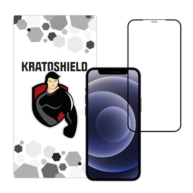 Kratoshield iPhone 12 Screenprotector - Gehard glas - Full Cover